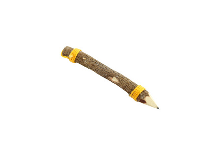 孤立在白色背景上的木制铅笔