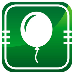 气球绿色图标