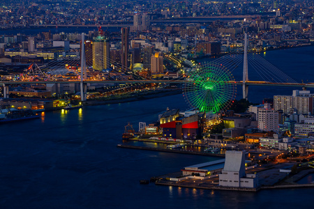 大阪湾日本大阪市工业区