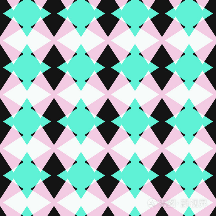 菱形的几何图案
