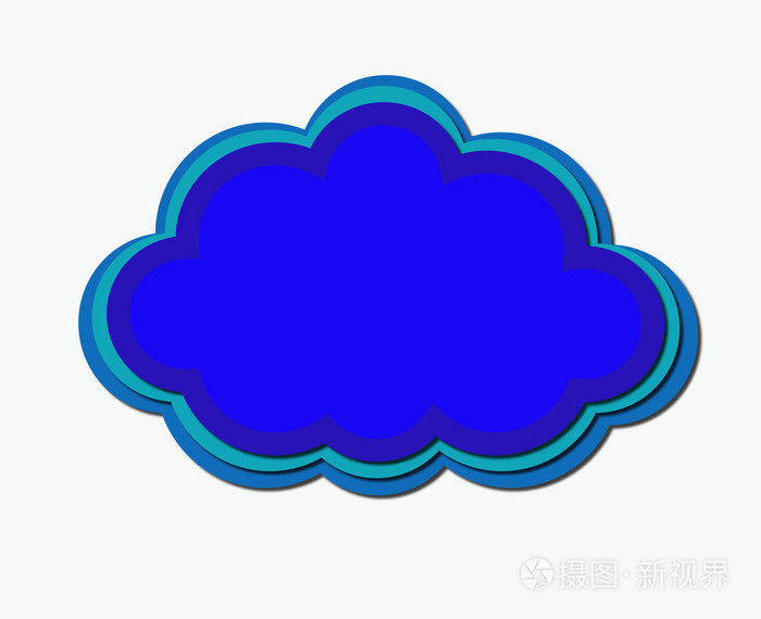 蓝色的 web 云