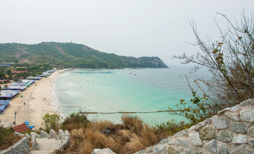 koh 柯兰岛热带海滩在芭堤雅市