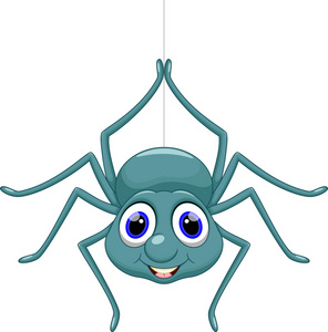 可爱的蜘蛛卡通照片