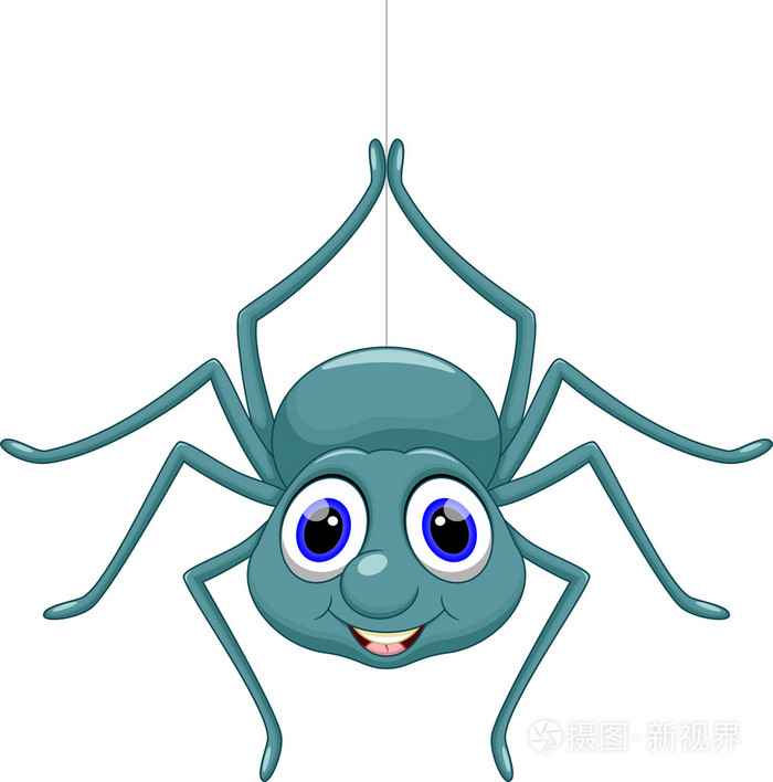 可爱的蜘蛛卡通插画 正版商用图片1iex7o 摄图新视界 可爱的蜘蛛卡通插画 正版商用图片1iex7o 摄图新视界