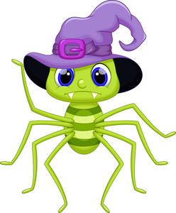 可爱的蜘蛛卡通照片