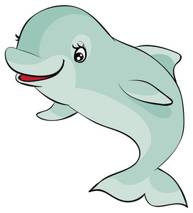 白鲸卡通图片