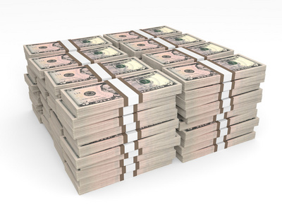 成堆的美元图片