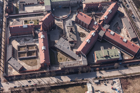 监狱管理市监狱鸟瞰图照片