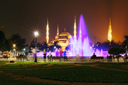 在伊斯坦布尔的蓝色清真寺