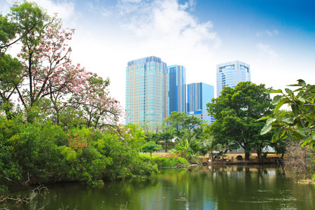 绿色城市公园