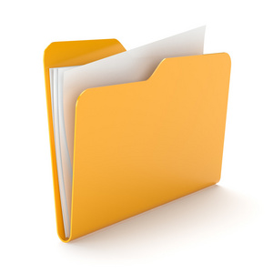 橙色的文件夹与文件