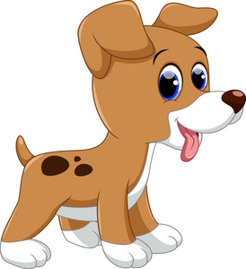 睡觉的小狗卡通图片