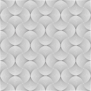 黑色和白色的对称几何形状矢量纺织背景。可作为织物桌布模式