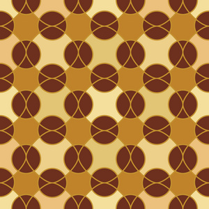 抽象的马赛克几何图案在金黄的颜色