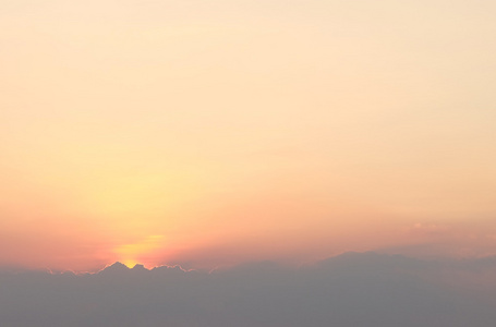 落日的天空背景