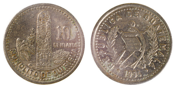 危地马拉的旧硬币