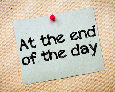 一天的结束图片