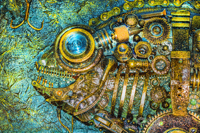 麦粒肿的朋克风格的自制的鱼