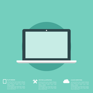 plat abstrait avec des icnes du web. symboles de linterface. le