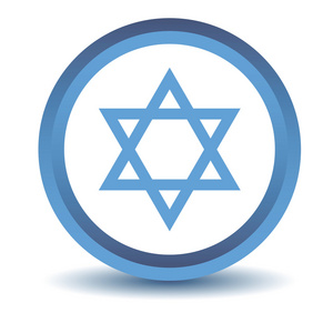 犹太教的蓝色图标照片