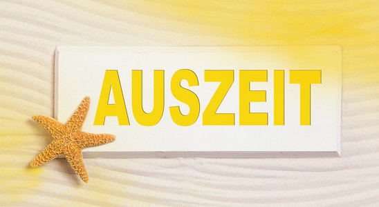 旅行时间出在你们的德语单词的夏天概念