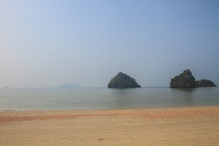 美丽的热带海在夏天