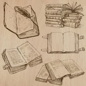 古书架图片-古书架素材-古书架插画-摄图新视界