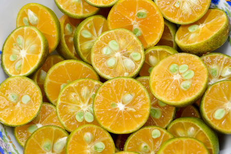 切片柑橘类水果