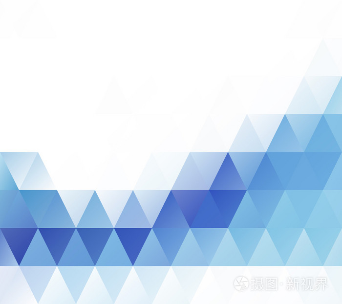 蓝白色的马赛克背景创意设计模板