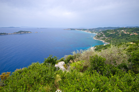 在希腊科孚岛上美丽的风景