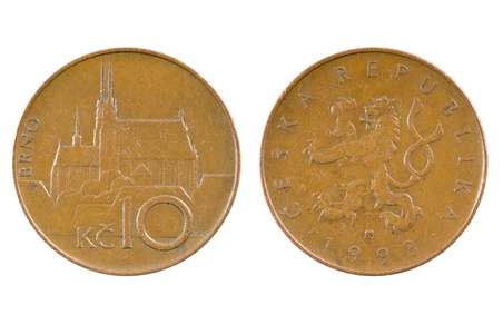 捷克 Republic.10 克朗的硬币