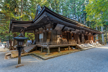 danjo 伽蓝殿在和歌山县高野山地区，日本