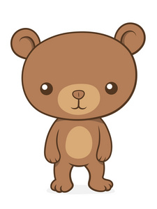 可爱的小棕熊幼崽泰迪