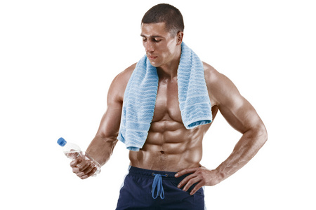 肌肉男与瓶水