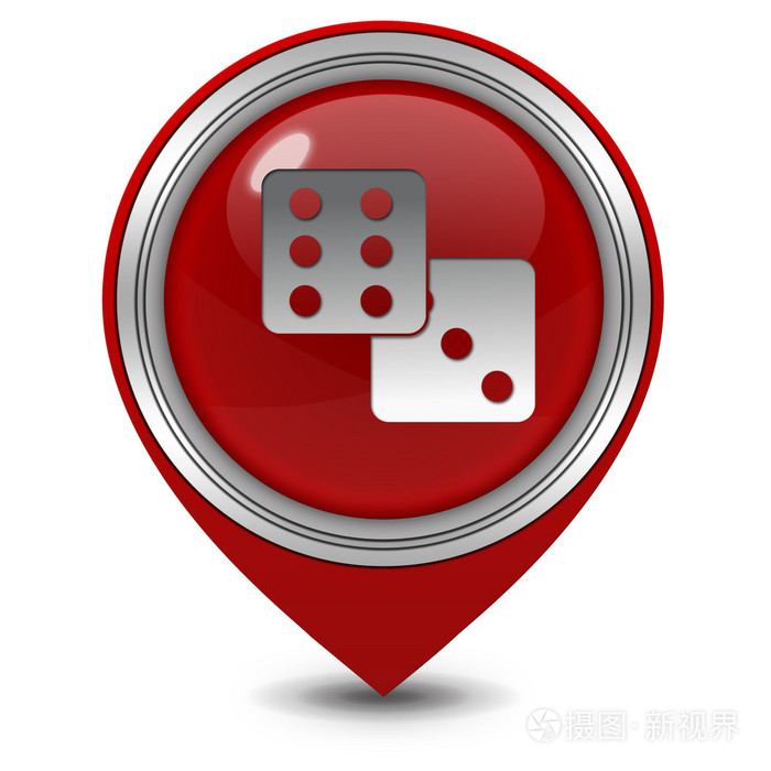白色背景上的游戏指针图标