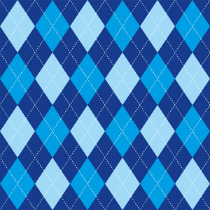 亚皆老街花纹蓝色菱形无缝纹理照片