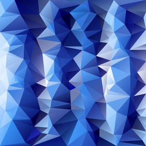 矢量多边形背景图案在寒冷的冰蓝色颜色的三角形设计