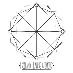 空心的几何图形和元素与行, 多面体, t照片