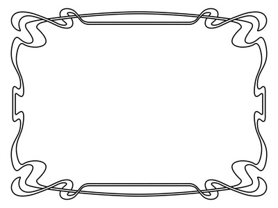 新艺术风格黑色装饰装饰框架