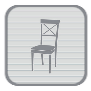 椅子，家具图标