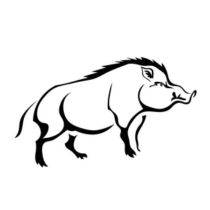 猪剪影图片-猪剪影素材-猪剪影插画-摄图新视界