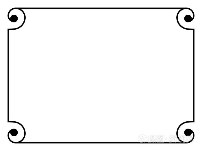 简单黑色装饰装饰框架