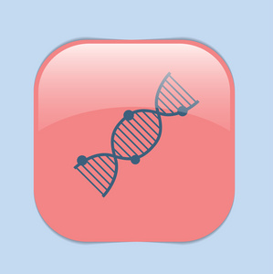 Dna 螺旋结构。医学研究图标