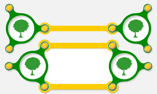 两个向量抽象文本框中以便于您文本和树的符号