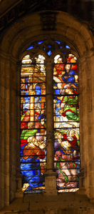 天使贵族彩绘玻璃新大教堂西班牙萨拉