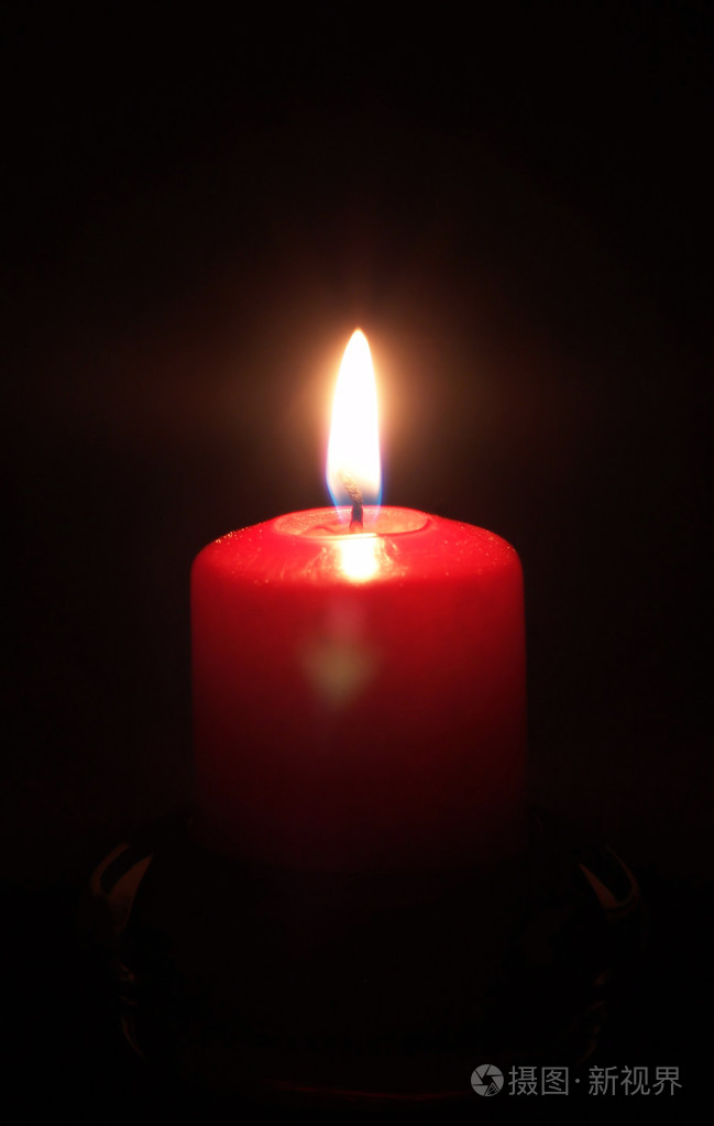 红色蜡烛灯