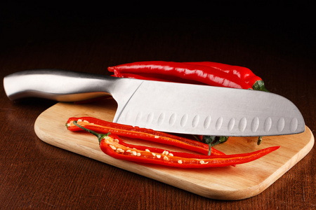红辣椒和刀
