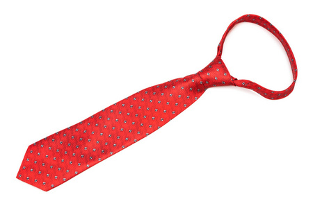 现代红色领带的结图片