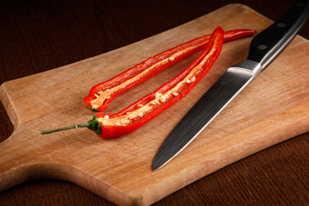 红辣椒和刀