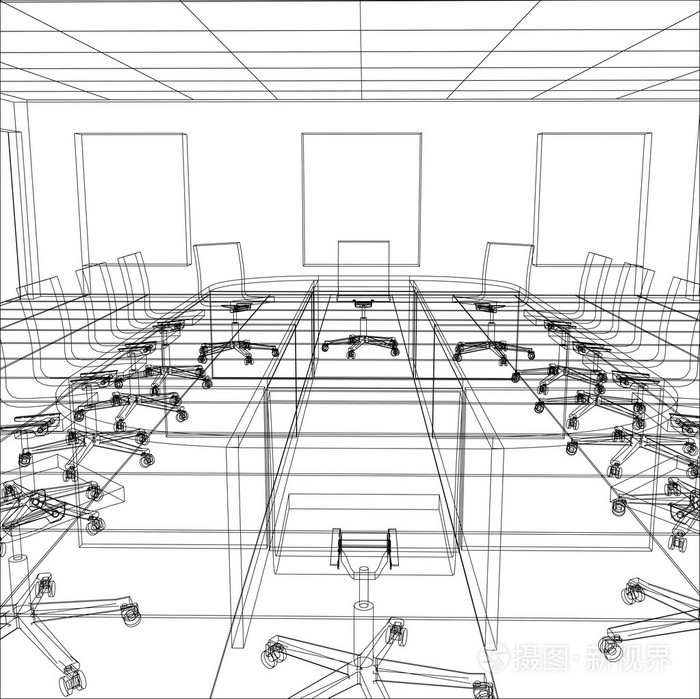 内部办公会议室.跟踪 3d 的图插画-正版商用图片1iho3p-摄图新视界